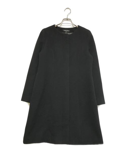 QUEENS COURT（クイーンズコート）QUEENS COURT (クイーンズコート) ケープ付コート ブラック サイズ:1の古着・服飾アイテム