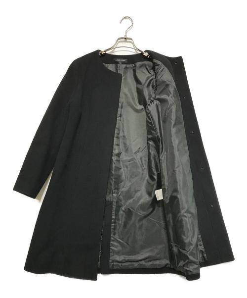 QUEENS COURT（クイーンズコート）QUEENS COURT (クイーンズコート) ケープ付コート ブラック サイズ:1の古着・服飾アイテム