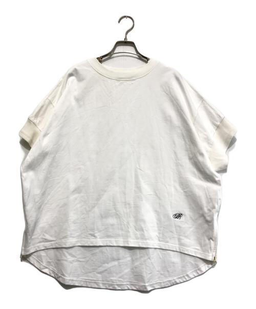 BEARDSLEY（ビアズリー）BEARDSLEY (ビアズリー) 刺しゅう入りドルマンT ホワイト サイズ:Fの古着・服飾アイテム