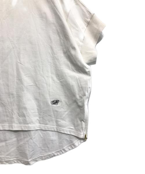 BEARDSLEY（ビアズリー）BEARDSLEY (ビアズリー) 刺しゅう入りドルマンT ホワイト サイズ:Fの古着・服飾アイテム
