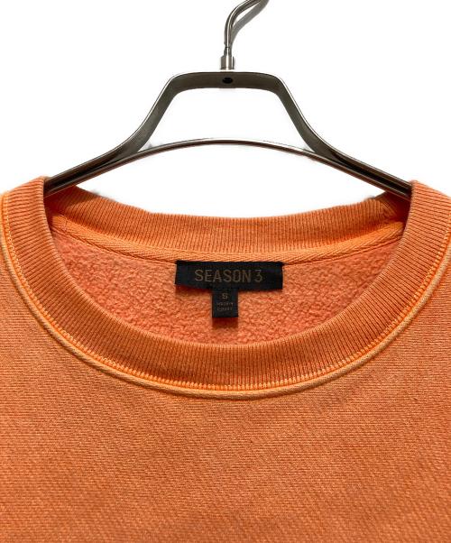 YEEZY season3（イージーシーズン3）YEEZY season3 (イージーシーズン3) クルーネックスウェット オレンジ サイズ:Ｓの古着・服飾アイテム
