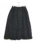 LIVETART（リヴェタート）の古着「フリンジツイードスカート」｜ブラック×ネイビー
