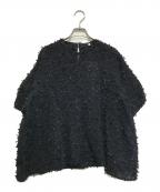 LIVETARTリヴェタート）の古着「カットジャガードコンビプルオーバー」｜ブラック×ネイビー