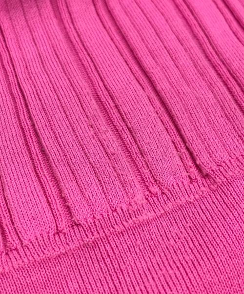 CYCLAS（シクラス）CYCLAS (シクラス) スリットリブニット ピンク サイズ:XSの古着・服飾アイテム