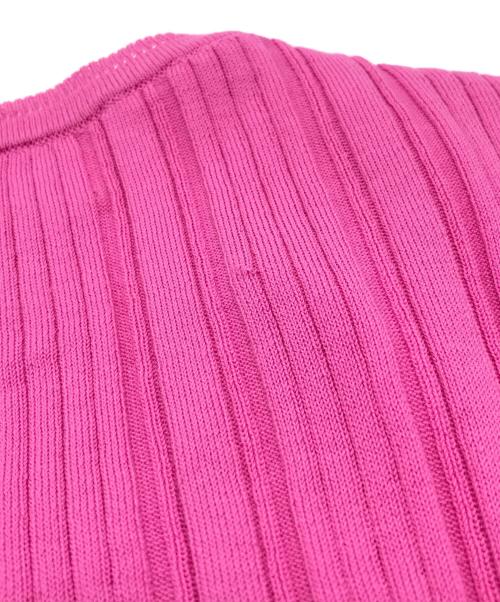CYCLAS（シクラス）CYCLAS (シクラス) スリットリブニット ピンク サイズ:XSの古着・服飾アイテム