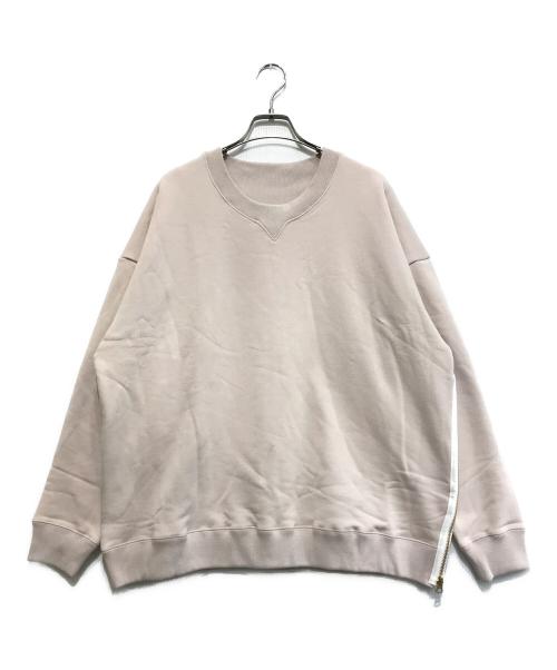 BEARDSLEY（ビアズリー）BEARDSLEY (ビアズリー) サイドジップ裏毛プルオーバー ピンク サイズ:Fの古着・服飾アイテム