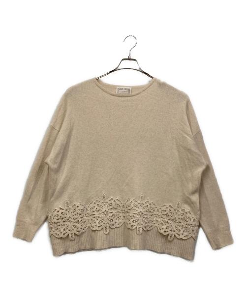 BEARDSLEY（ビアズリー）BEARDSLEY (ビアズリー) 裾リブバテンライクニット ベージュ サイズ:SIZE Freeの古着・服飾アイテム