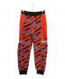 VERSACE（ヴェルサーチェ）の古着「グレカプリントスウェットパンツスウェットパンツ」｜レッド