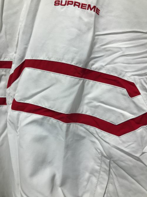 SUPREME（シュプリーム）Supreme (シュプリーム) 24SS Inset Link Track Jacket ホワイト×レッド サイズ:Lの古着・服飾アイテム