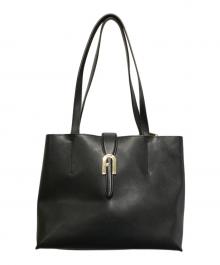 FURLA（フルラ）の古着「アーチロゴトートバッグ」｜ブラック