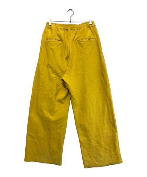 MAISON SPECIAL（メゾンスペシャル）MAISON SPECIAL (メゾンスペシャル) クラッシュスウェットプライムワイドピンタックイージーパンツ イエロー サイズ:01の古着・服飾アイテム