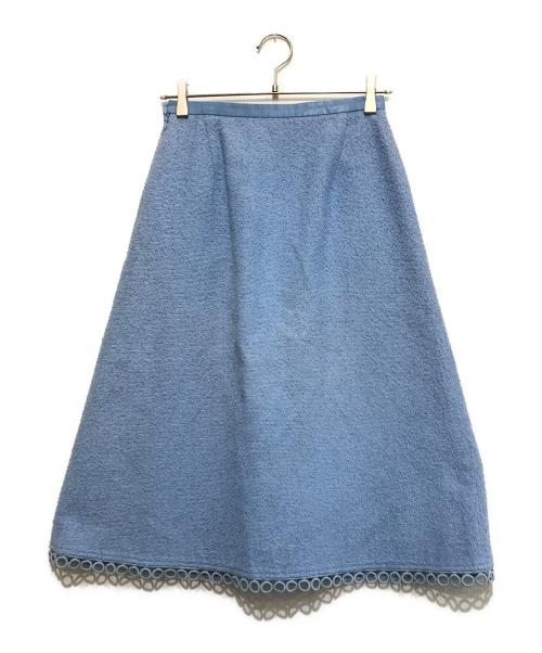 DRAWER（ドゥロワー）DRAWER (ドゥロワー) ボックスプリーツスカート スカイブルー サイズ:36の古着・服飾アイテム