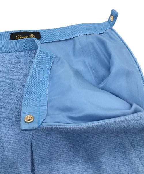 DRAWER（ドゥロワー）DRAWER (ドゥロワー) ボックスプリーツスカート スカイブルー サイズ:36の古着・服飾アイテム