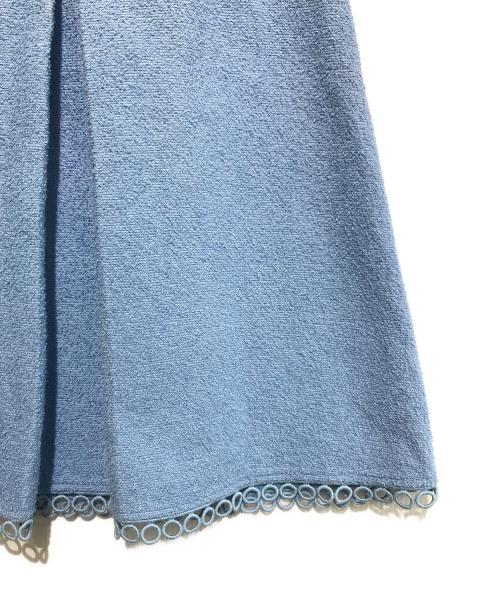 DRAWER（ドゥロワー）DRAWER (ドゥロワー) ボックスプリーツスカート スカイブルー サイズ:36の古着・服飾アイテム