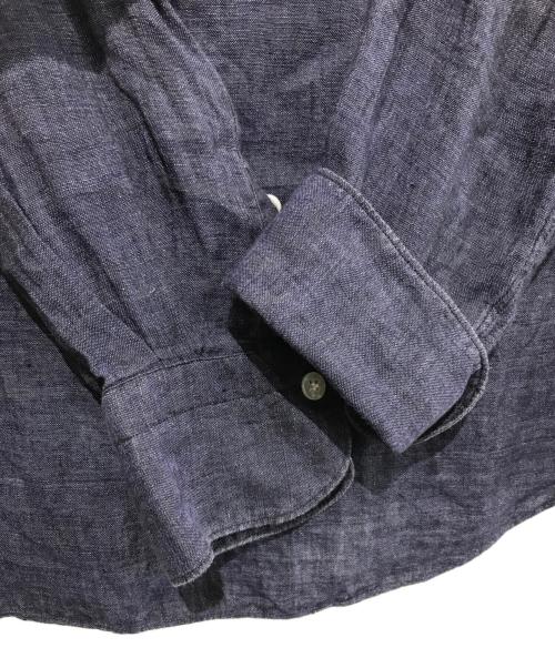 finamore（フィナモレ）Finamore (フィナモレ) レギュラーシャツ ネイビー サイズ:Lの古着・服飾アイテム