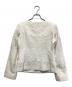 JUSGLITTY (ジャスグリッティー) ノーカラージャケット ホワイト サイズ:1 未使用品：6000円