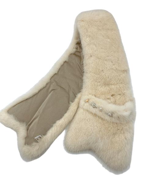 Rene（ルネ）Rene (ルネ) ミンクファーティペット アイボリーの古着・服飾アイテム