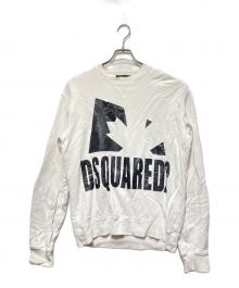 DSQUARED2（ディースクエアード）の古着「プリントスウェット」｜ホワイト