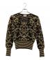 Vivienne Westwood RED LABEL（ヴィヴィアンウエストウッドレッドレーベル）の古着「デザインニット」｜ゴールド×ブラック