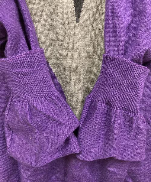 PRADA（プラダ）PRADA (プラダ) シルクブレンドハイネックニット パープル サイズ:Sの古着・服飾アイテム