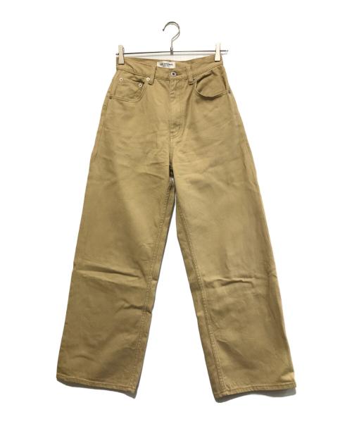 Lily Brown（リリーブラウン）Lily Brown (リリーブラウン) ハイウエストストレートデニムパンツ ベージュ サイズ:1の古着・服飾アイテム