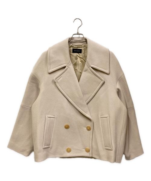 STUMBLY（スタンブリ―）STUMBLY (スタンブリ―) ダブルPコート ライトピンク サイズ:表記なしの古着・服飾アイテム