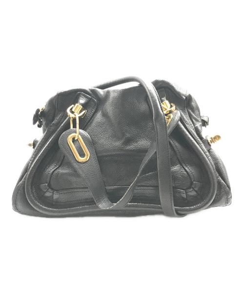 Chloe（クロエ）Chloe (クロエ) パラティ 2WAYショルダーバッグ ブラックの古着・服飾アイテム