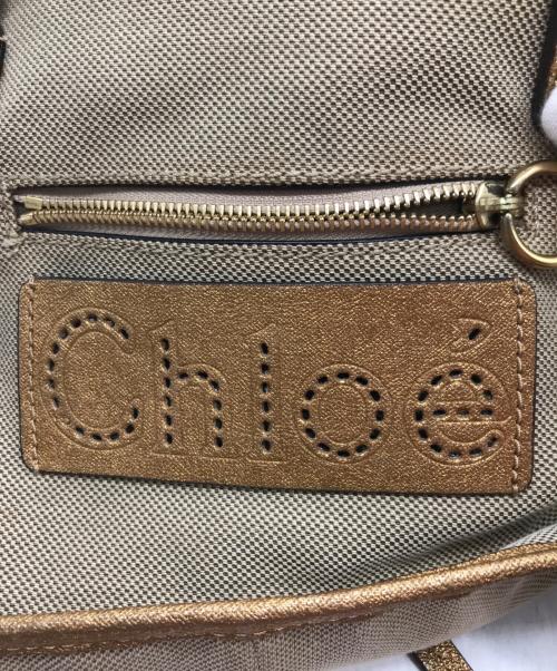 Chloe（クロエ）Chloe (クロエ) ハーレーキャンパス2WAYバッグ ベージュの古着・服飾アイテム