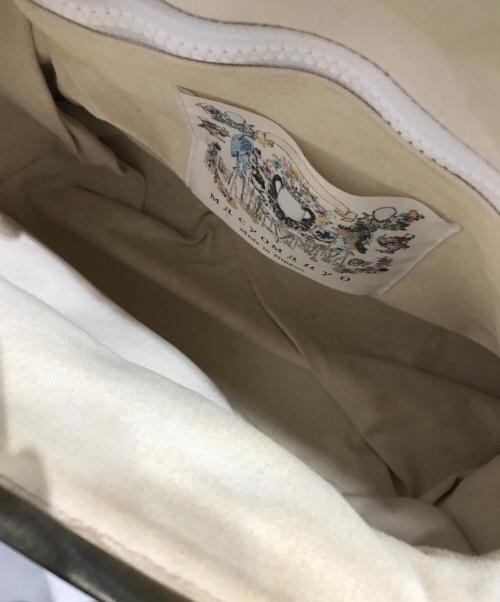 macromauro（マクロマウロ）macromauro (マクロマウロ) がま口ショルダーバッグ ブラウンの古着・服飾アイテム