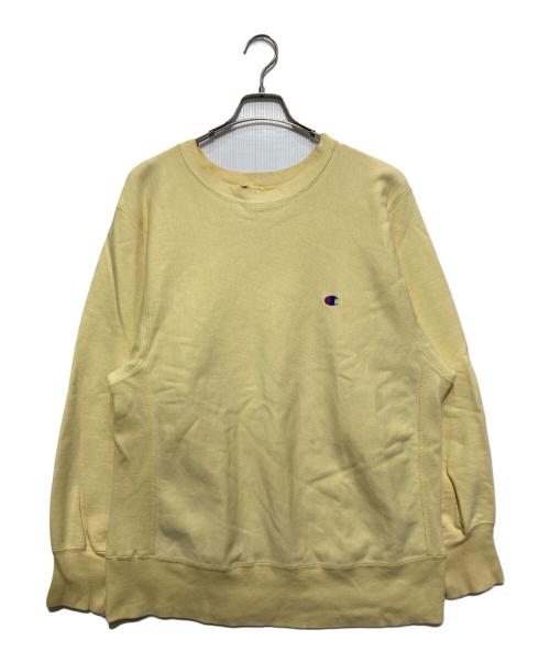 Champion REVERSE WEAVE（チャンピオン リバース ウィーブ）Champion REVERSE WEAVE (チャンピオン リバース ウィーブ) リバースウィーブスウェット イエロー サイズ:Lの古着・服飾アイテム