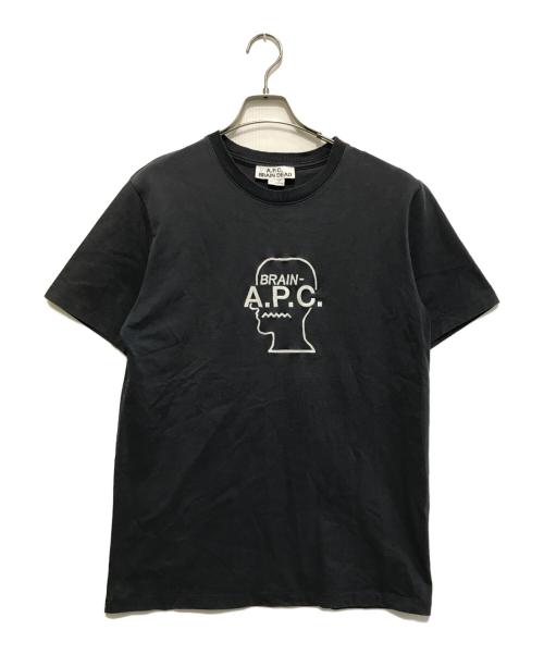 A.P.C.（アーペーセー）A.P.C. (アーペーセー) BRAIN DEAD (ブレインデッド) 刺繍カットソー グレー サイズ:Mの古着・服飾アイテム