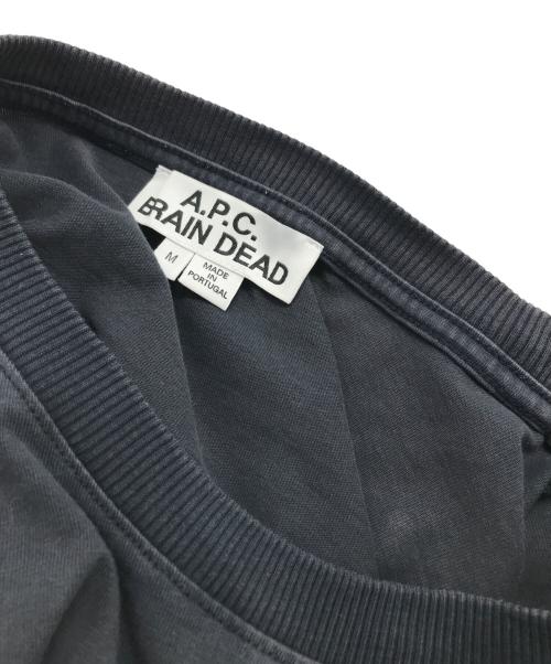 A.P.C.（アーペーセー）A.P.C. (アーペーセー) BRAIN DEAD (ブレインデッド) 刺繍カットソー グレー サイズ:Mの古着・服飾アイテム