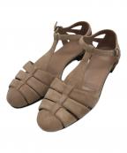 CHURCH'Sチャーチ）の古着「スウェードフラットサンダル」｜ベージュ