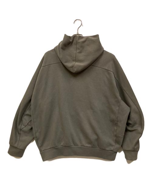 ATTACHMENT（アタッチメント）ATTACHMENT (アタッチメント) PE DOUBLE KNIT OVERSIZED HOODIE オリーブ サイズ:1の古着・服飾アイテム