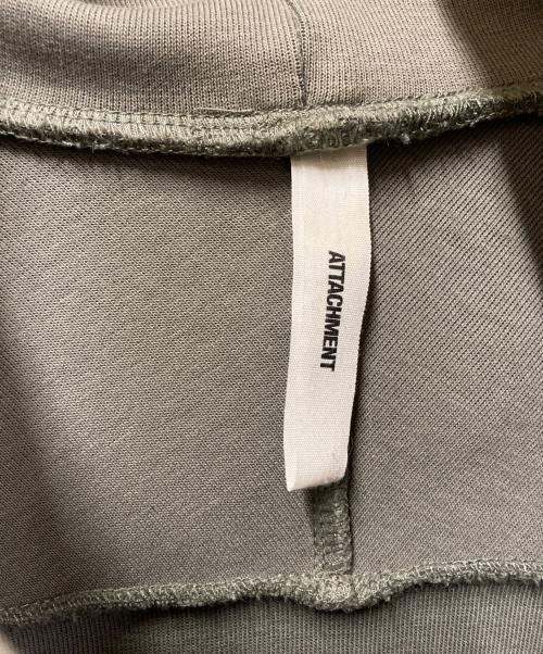 ATTACHMENT（アタッチメント）ATTACHMENT (アタッチメント) PE DOUBLE KNIT OVERSIZED HOODIE オリーブ サイズ:1の古着・服飾アイテム