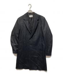 ATTACHMENT（アタッチメント）の古着「MELTON SINGLE CHESTER COAT/メルトン シングル チェスターコート」｜ブラック