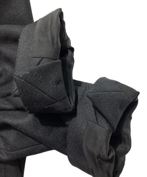 ATTACHMENT（アタッチメント）ATTACHMENT (アタッチメント) MELTON SINGLE CHESTER COAT/メルトン シングル チェスターコート ブラック サイズ:1の古着・服飾アイテム