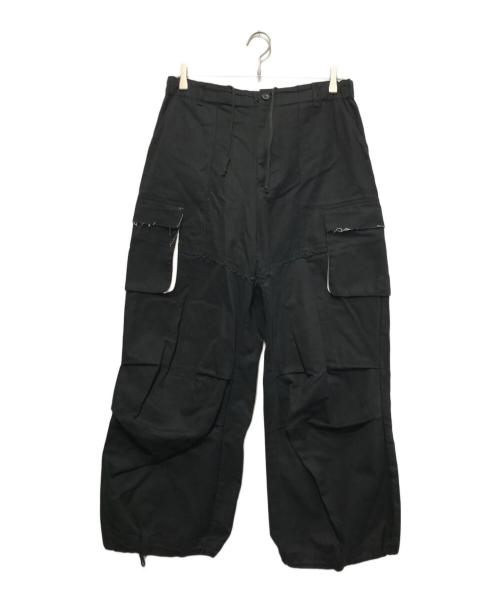 PUBLIC TOKYO（パブリックトウキョウ）PUBLIC TOKYO (パブリックトウキョウ) フレンチコットンワイドカーゴパンツ ブラック サイズ:1の古着・服飾アイテム