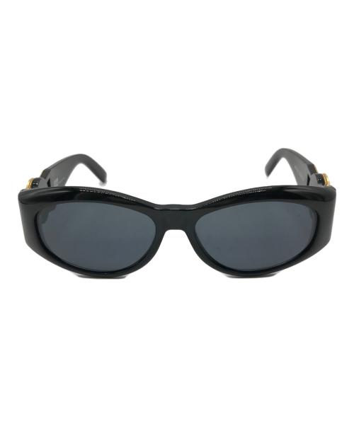 GIANNI VERSACE（ジャンニ・ヴェルサーチ）GIANNI VERSACE (ジャンニ・ヴェルサーチ) メデューササングラス ブラック×ゴールドの古着・服飾アイテム