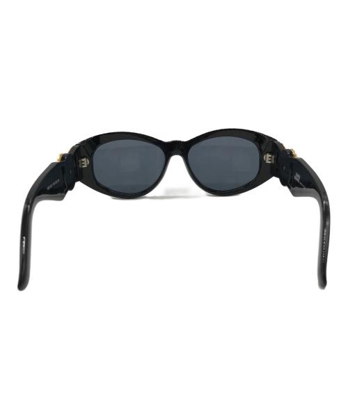 GIANNI VERSACE（ジャンニ・ヴェルサーチ）GIANNI VERSACE (ジャンニ・ヴェルサーチ) メデューササングラス ブラック×ゴールドの古着・服飾アイテム