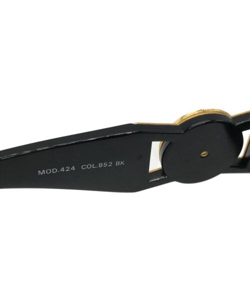 GIANNI VERSACE（ジャンニ・ヴェルサーチ）GIANNI VERSACE (ジャンニ・ヴェルサーチ) メデューササングラス ブラック×ゴールドの古着・服飾アイテム