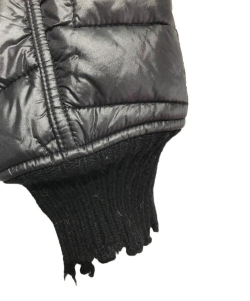 DIESEL（ディーゼル）DIESEL (ディーゼル) ダメージ加工キルティングジャケット ブラック サイズ:Sの古着・服飾アイテム