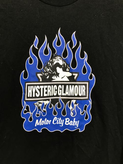 Hysteric Glamour（ヒステリックグラマー）Hysteric Glamour (ヒステリックグラマー) 25SS MOTOR CITY BABY Tシャツ ブラック サイズ:XLの古着・服飾アイテム