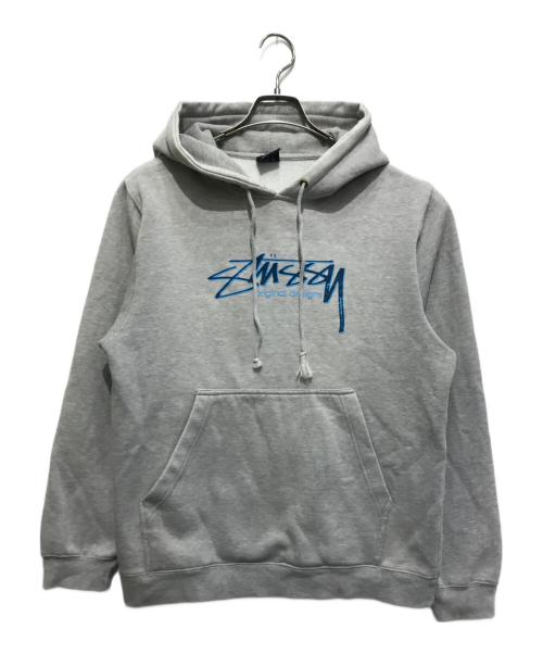 stussy（ステューシー）stussy (ステューシー) 90Sプルオーバーパーカー グレー サイズ:Mの古着・服飾アイテム