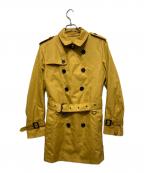 BURBERRY BLACK LABELバーバリーブラックレーベル）の古着「トレンチコート」｜イエロー