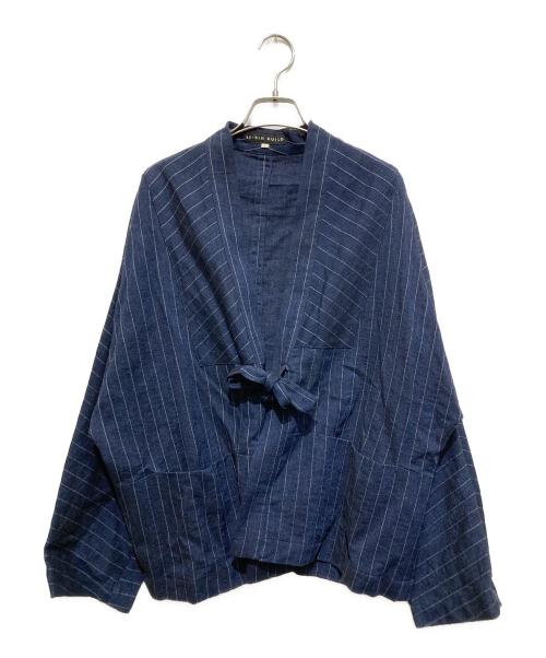 shirin guild（シリン ギルド）shirin guild (シリン ギルド) ストライプジャケット ネイビー サイズ:Sの古着・服飾アイテム