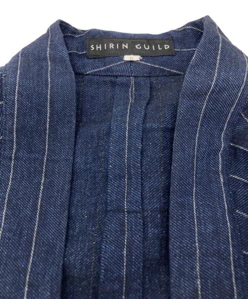shirin guild（シリン ギルド）shirin guild (シリン ギルド) ストライプジャケット ネイビー サイズ:Sの古着・服飾アイテム