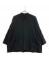 shirin guild（シリン ギルド）の古着「ノーカラーシャツ」｜ブラック