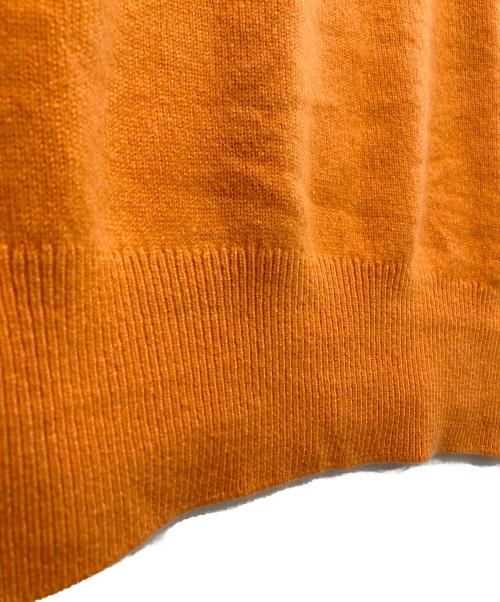 HERMES（エルメス）HERMES (エルメス) タートルネックカシミヤニット オレンジ サイズ:XLの古着・服飾アイテム