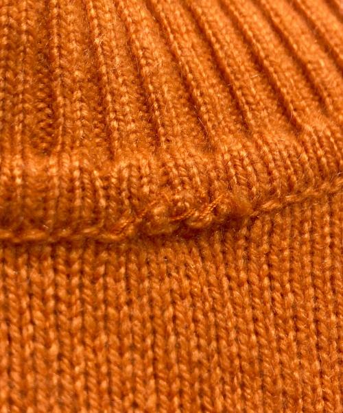 HERMES（エルメス）HERMES (エルメス) タートルネックカシミヤニット オレンジ サイズ:XLの古着・服飾アイテム
